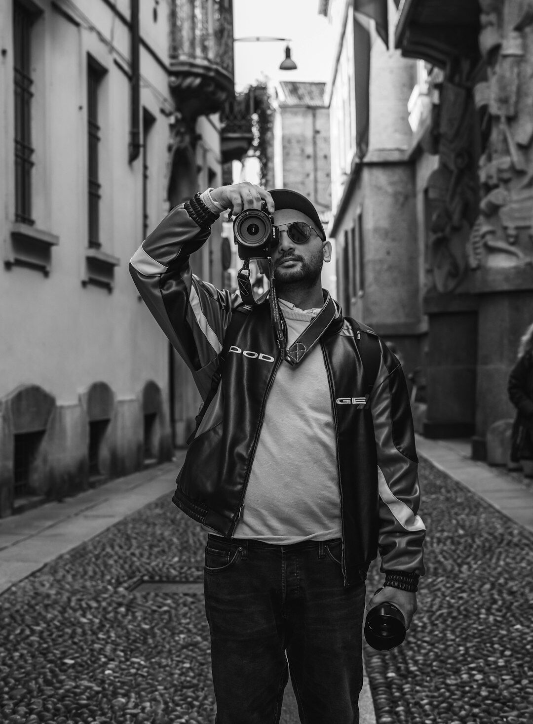 documentary photographer in street