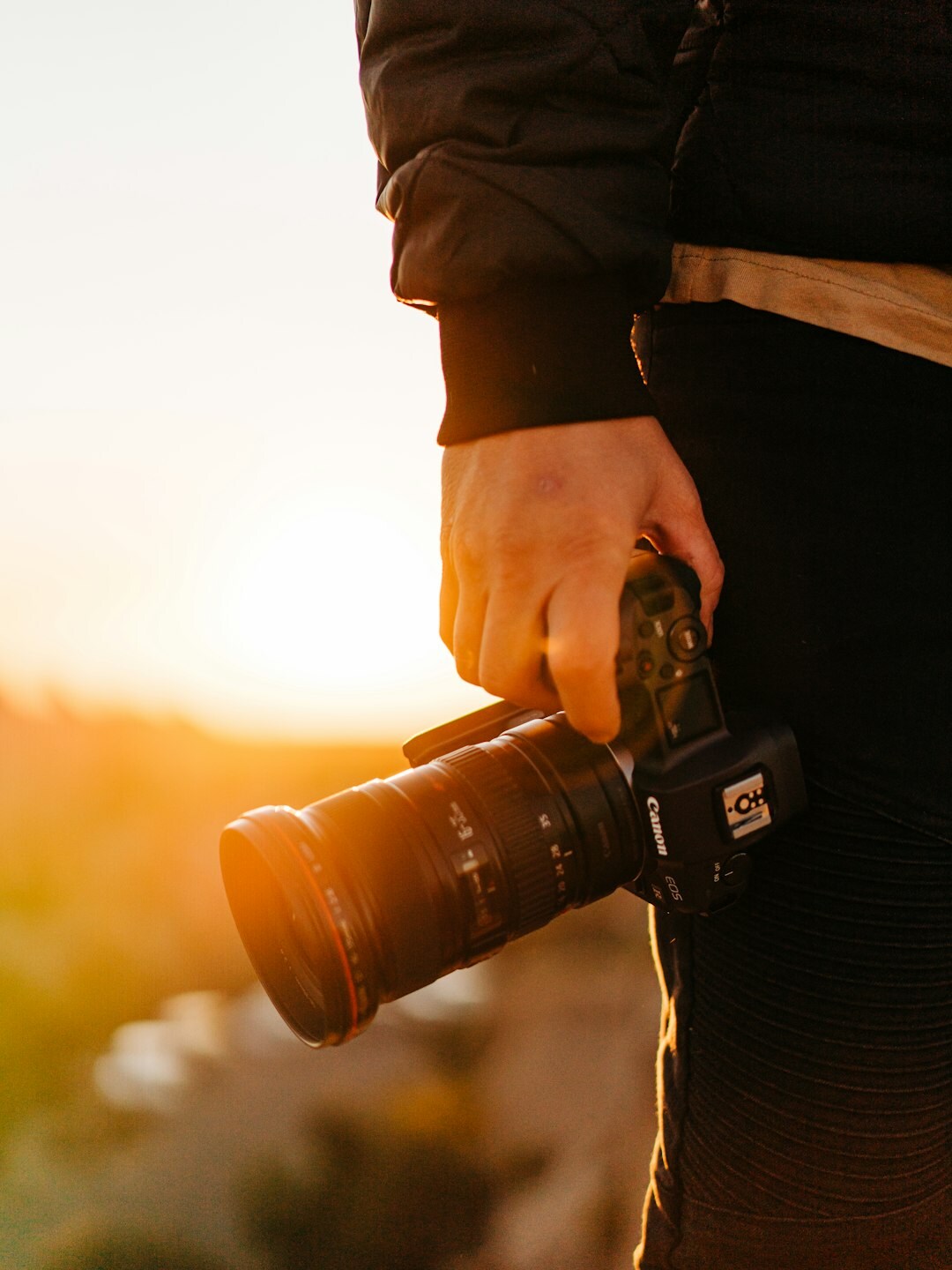 documentary photographer with camera